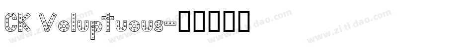 CK Voluptuous字体转换
